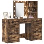 Set de tocador de 3 piezas con luz LED en madera de roble ahumado by , Bedroom Dressers - Ref: Foro24-3334222, Price: 271,45 ...