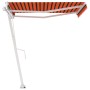Orange and brown automatic standing awning 300x250 cm by vidaXL, Awnings - Ref: Foro24-3069510, Price: 402,12 €, Discount: %