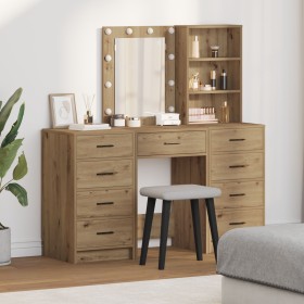 3-Piece Vanity Set with LED in Crafted Crafted Wood by , Bedroom Dressers - Ref: Foro24-3334226, Price: 250,29 €, Discount: %
