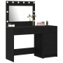 Juego de tocador de 2 piezas con LED de en madera negra de , Tocadores para dormitorios - Ref: Foro24-3334228, Precio: 204,88...