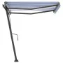 Einziehbare manuelle Markise mit blauen und weißen LED 300x250 cm von vidaXL, Markisen - Ref: Foro24-3069701, Preis: 380,98 €...