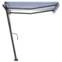 Einziehbare manuelle Markise mit blauen und weißen LED 300x250 cm von vidaXL, Markisen - Ref: Foro24-3069701, Preis: 380,19 €...