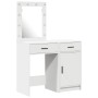 2-teiliges Waschtisch-Set mit LED, Holz weiß von , Schlafzimmerkommoden - Ref: Foro24-3334236, Preis: 153,59 €, Rabatt: %