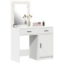 2-teiliges Waschtisch-Set mit LED, Holz weiß von , Schlafzimmerkommoden - Ref: Foro24-3334236, Preis: 153,59 €, Rabatt: %