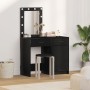 2-Piece Vanity Table Set with LED in Black Crafted Wood by , Bedroom Dressers - Ref: Foro24-3334237, Price: 159,04 €, Discoun...