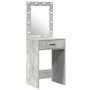 2-piece makeup table set with LED in concrete gray composite wood by , Bedroom Dressers - Ref: Foro24-3334239, Price: 149,35 ...