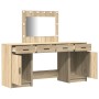 Conjunto de tocador de 3 piezas con LED en madera de roble sonoma von , Schlafzimmerkommoden - Ref: Foro24-3334247, Preis: 24...