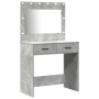 3-piece vanity set with LED in concrete grey and elaborate wood by , Bedroom Dressers - Ref: Foro24-3334248, Price: 242,50 €,...