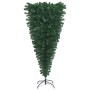 Árbol de Navidad artificial invertido con soporte verde 150 cm