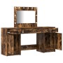3-piece vanity set with LED in smoked oak wood by , Bedroom Dressers - Ref: Foro24-3334249, Price: 247,49 €, Discount: %