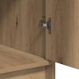 3-Piece Makeup Table Set with LED Wood Made of Artisan Oak by , Bedroom Dressers - Ref: Foro24-3334253, Price: 247,20 €, Disc...