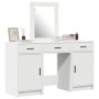 Conjunto de tocador de 3 piezas con LED de madera blanca de , Tocadores para dormitorios - Ref: Foro24-3334254, Precio: 218,2...
