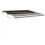 Retractable manual awning with anthracite gray posts 4x3.5 m by vidaXL, Awnings - Ref: Foro24-3070019, Price: 437,32 €, Disco...