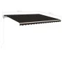 Retractable manual awning with anthracite gray posts 4x3.5 m by vidaXL, Awnings - Ref: Foro24-3070019, Price: 437,32 €, Disco...