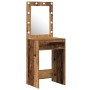 3-teiliges Waschtisch-Set mit LEDs aus gealtertem Holz von , Schlafzimmerkommoden - Ref: Foro24-3334261, Preis: 207,82 €, Rab...