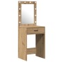 3-teiliges Waschtisch-Set mit LED-Eichenholz Artisan von , Schlafzimmerkommoden - Ref: Foro24-3334262, Preis: 208,23 €, Rabat...