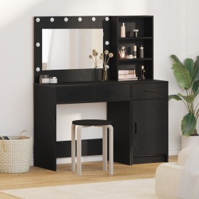 2-piece vanity set with LED in black wood by , Bedroom Dressers - Ref: Foro24-3334264, Price: 226,27 €, Discount: %