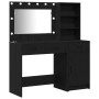 2-teiliges Waschtisch-Set mit LED in schwarzem Holz von , Schlafzimmerkommoden - Ref: Foro24-3334264, Preis: 217,65 €, Rabatt: %