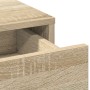 Conjunto de tocador de 2 piezas con LED en madera de roble de Sonoma by , Bedroom Dressers - Ref: Foro24-3334265, Price: 214,...
