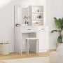 Conjunto de Espejo y Tocador de 2 Piezas con LED de Madera Blancas by , Bedroom Dressers - Ref: Foro24-3334272, Price: 179,15...