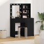 Conjunto de tocador de 2 piezas con LED de en madera negra von , Schlafzimmerkommoden - Ref: Foro24-3334273, Preis: 177,98 €,...