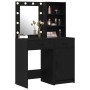 Conjunto de tocador de 2 piezas con LED de en madera negra von , Schlafzimmerkommoden - Ref: Foro24-3334273, Preis: 177,98 €,...