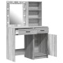 Set de tocador de 2 piezas con LED en madera ingenierizada gris Sonoma by , Bedroom Dressers - Ref: Foro24-3334277, Price: 17...