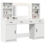 Juego de tocador de 3 piezas - Madera blanca ingeniería de , Tocadores para dormitorios - Ref: Foro24-3334281, Precio: 318,99...