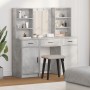 Conjunto de tocador de 3 piezas en gris concreto y madera ingenierizada de , Tocadores para dormitorios - Ref: Foro24-3334293...