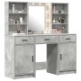 Conjunto de tocador de 3 piezas en gris concreto y madera ingenierizada de , Tocadores para dormitorios - Ref: Foro24-3334293...