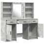 Conjunto de tocador de 3 piezas en gris concreto y madera ingenierizada de , Tocadores para dormitorios - Ref: Foro24-3334293...