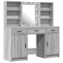 Conjunto de tocador de 3 piezas en gris Sonoma de madera elaborada von , Schlafzimmerkommoden - Ref: Foro24-3334295, Preis: 2...