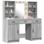 Conjunto de tocador de 3 piezas en gris Sonoma de madera elaborada von , Schlafzimmerkommoden - Ref: Foro24-3334295, Preis: 2...