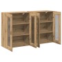 Armario Montado en la Pared Set de 2 Roble Artesanal von , Sideboards - Ref: Foro24-3334300, Preis: 173,11 €, Rabatt: %