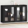 Armario Montado en la Pared Juego de 2 Roble Negro by , Sideboards - Ref: Foro24-3334301, Price: 177,01 €, Discount: %