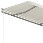Toldo manual retráctil con postes crema 4x3,5 m de vidaXL, Toldos - Ref: Foro24-3070017, Precio: 441,23 €, Descuento: %