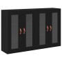 Armario Montado en la Pared Juego de 2 Roble Negro by , Sideboards - Ref: Foro24-3334301, Price: 177,01 €, Discount: %