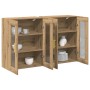 Armario montado en la pared Juego de 2 Roble artesanal by , Sideboards - Ref: Foro24-3334306, Price: 173,53 €, Discount: %