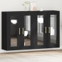 Armario Montado en la Pared Juego de 2 Roble Negro Madera elaborada de , Aparadores - Ref: Foro24-3334307, Precio: 183,84 €, ...