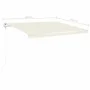 Manual retractable awning with cream poles 4x3.5 m by vidaXL, Awnings - Ref: Foro24-3070017, Price: 436,65 €, Discount: %