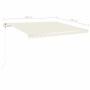 Toldo manual retráctil con postes crema 4x3,5 m de vidaXL, Toldos - Ref: Foro24-3070017, Precio: 441,23 €, Descuento: %
