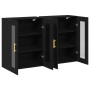 Armario Montado en la Pared Juego de 2 Roble Negro Madera elaborada de , Aparadores - Ref: Foro24-3334307, Precio: 183,84 €, ...