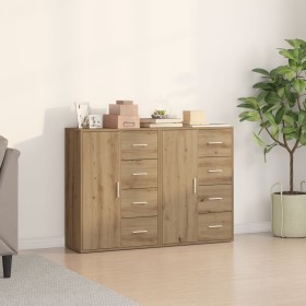 Buffet Set de 2 Roble artesanal MDF, Tablero de partículas Grande by , Sideboards - Ref: Foro24-3334312, Price: 184,89 €, Dis...