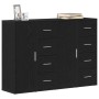Aparador Juego de 2 Roble Negro Madera, Mangos de Metal Mediano de , Aparadores - Ref: Foro24-3334313, Precio: 205,31 €, Desc...