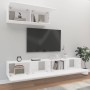 3-teiliges TV-Möbelset aus weißem Sperrholz von vidaXL, TV-Möbel - Ref: Foro24-3114478, Preis: 172,16 €, Rabatt: %