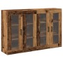 Cabinet Montado en la Pared Juego de 2 Madera antigua, negro by , Sideboards - Ref: Foro24-3334314, Price: 205,03 €, Discount: %