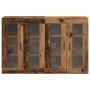 Cabinet Montado en la Pared Juego de 2 Madera antigua, negro by , Sideboards - Ref: Foro24-3334314, Price: 205,03 €, Discount: %