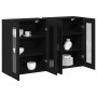 Gabinete Montado en la Pared Conjunto de 2 Roble Negro by , Sideboards - Ref: Foro24-3334316, Price: 180,00 €, Discount: %