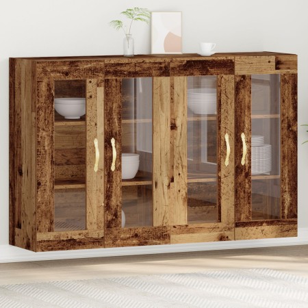Armario Montado en la Pared Conjunto de 2 Marrón Madera maciza von , Sideboards - Ref: Foro24-3334317, Preis: 186,78 €, Rabat...