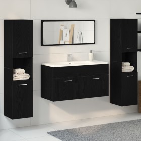 Conjunto de Muebles de Baño Set de 3 Roble Negro Madera de Calidad von , Badezimmermöbel - Ref: Foro24-3334325, Preis: 224,76...